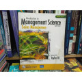 Introduction To Management Science